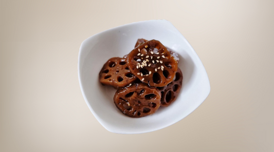 Soy-Braised Lotus Root (연근조림) - A Kids' Favorite