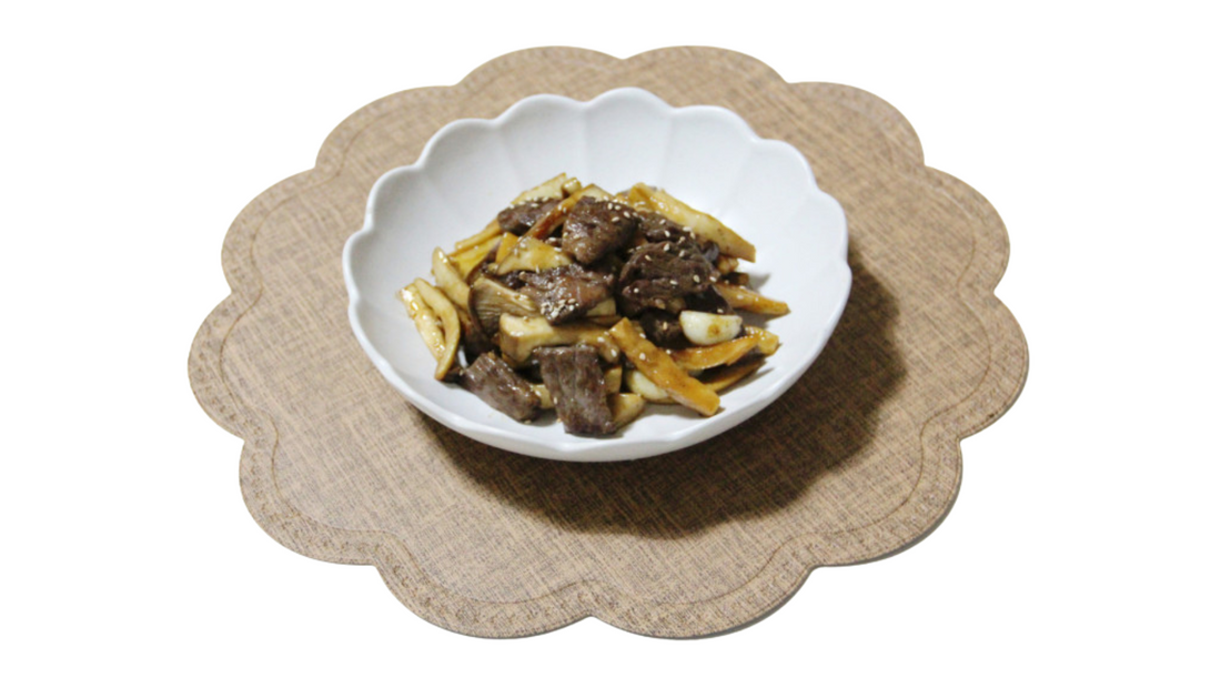 Stir-fried Beef with King Oyster Mushrooms
