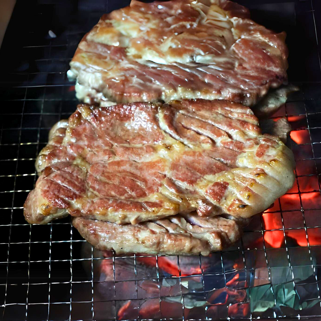 Honeycombed Pork Shoulder Steak